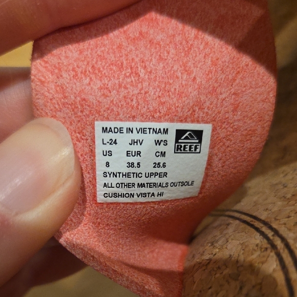 Reef Cushion Vista Hi Pink Braid Women's Sandals - Picture 5 of 7